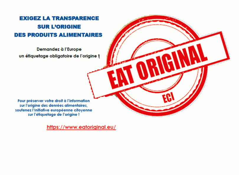 Pétition Eat Original