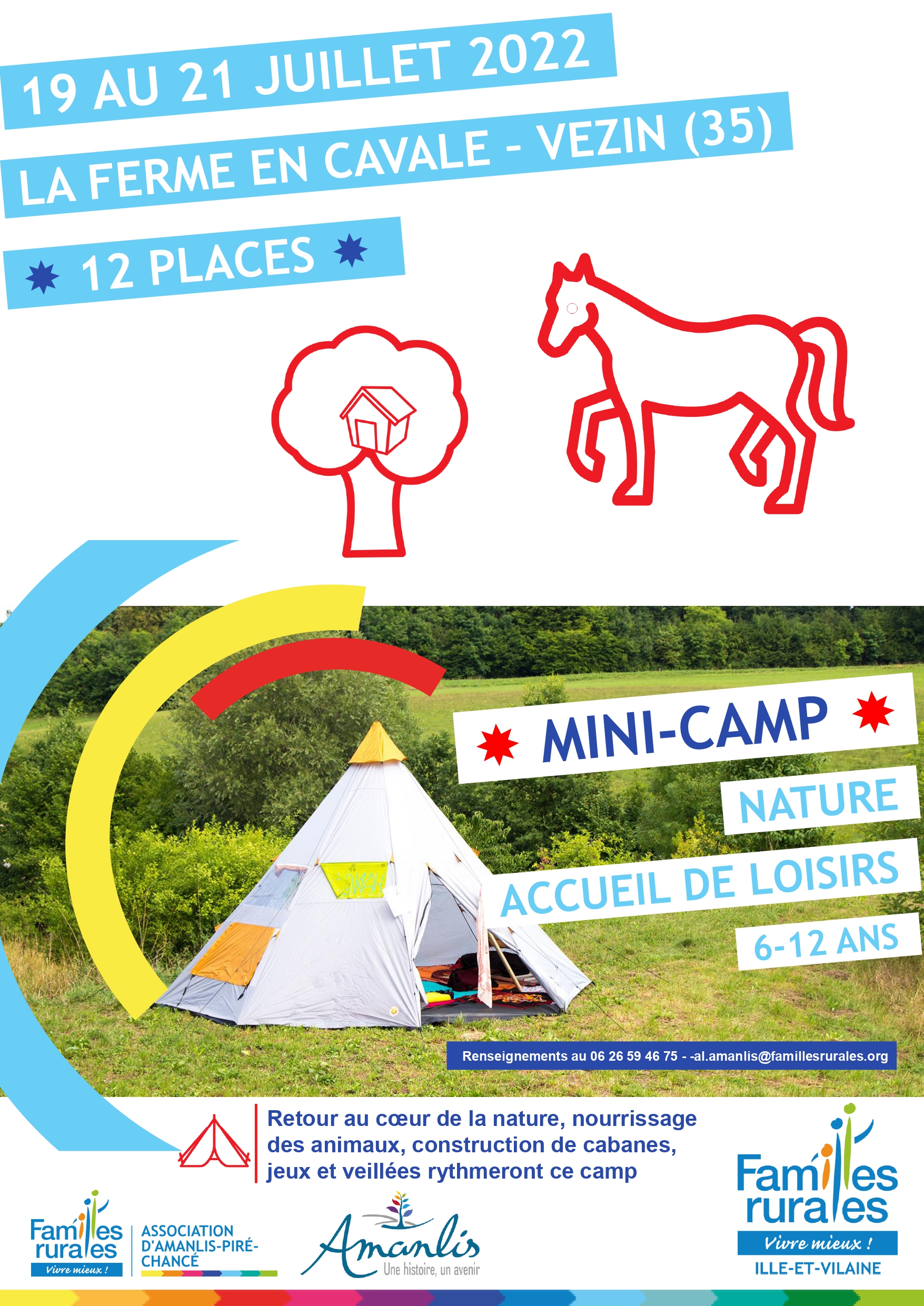 Mini-Camp 6-12 ans Nature - JUILLET