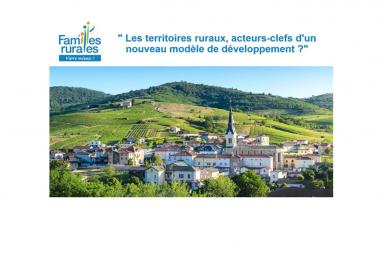 « Les territoires ruraux, acteurs-clefs d'un nouveau modèle de développement ? » Etude Familles Rurales - Ifop