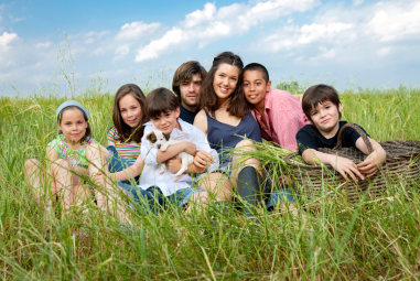 famille en milieu rural