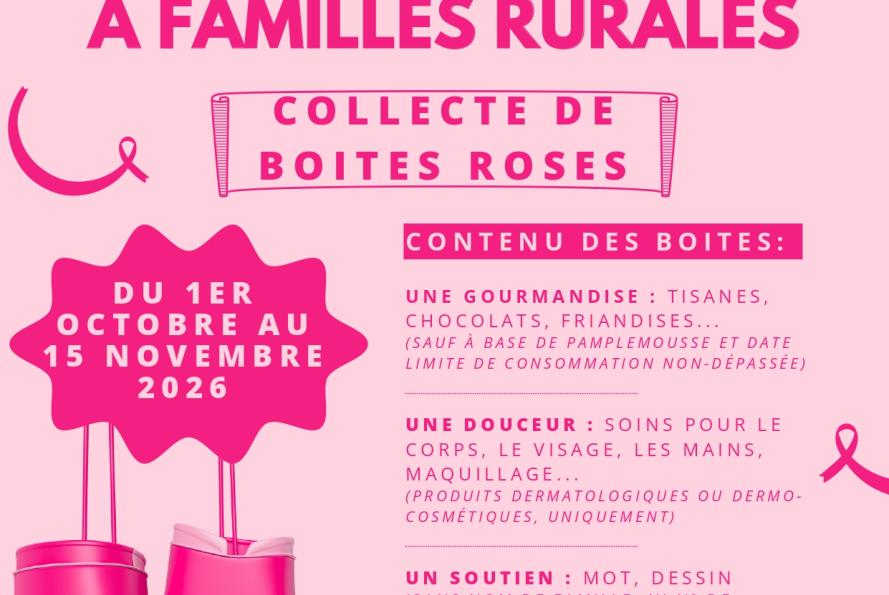affiche boites roses