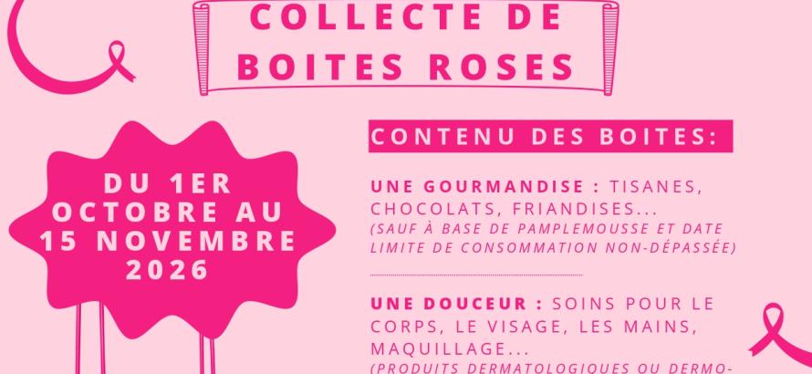 affiche boites roses