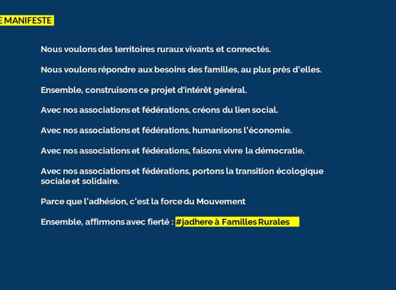 Manifeste pour l'adhésion