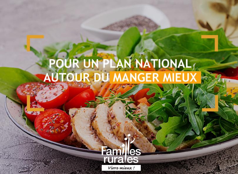 Pour un plan national autour du manger mieux