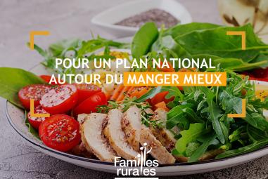 Pour un plan national autour du manger mieux
