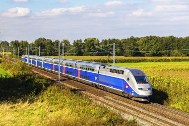 Train de la SNCF en circulation