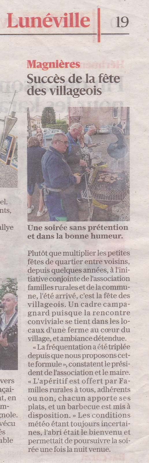 Fête des Villageois 2024