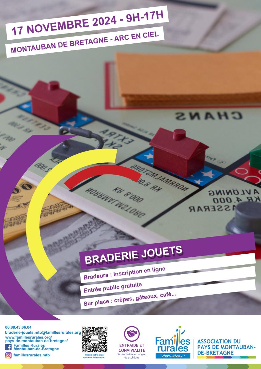 Braderie Jouets Familles Rurales 2024