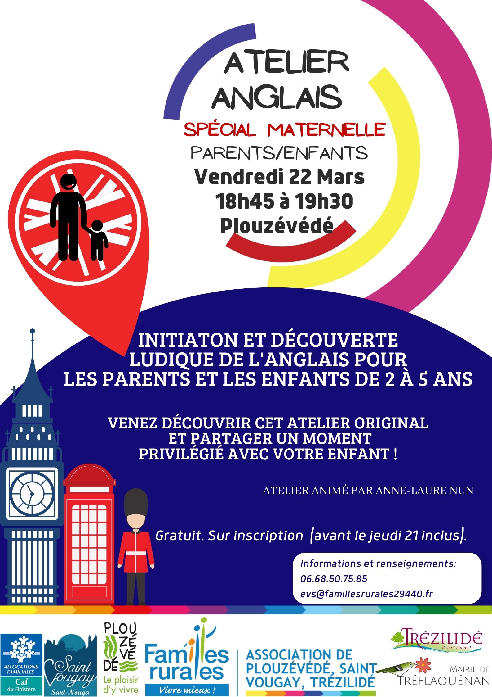 atelier d'anglais Parent/Enfant 22 mars