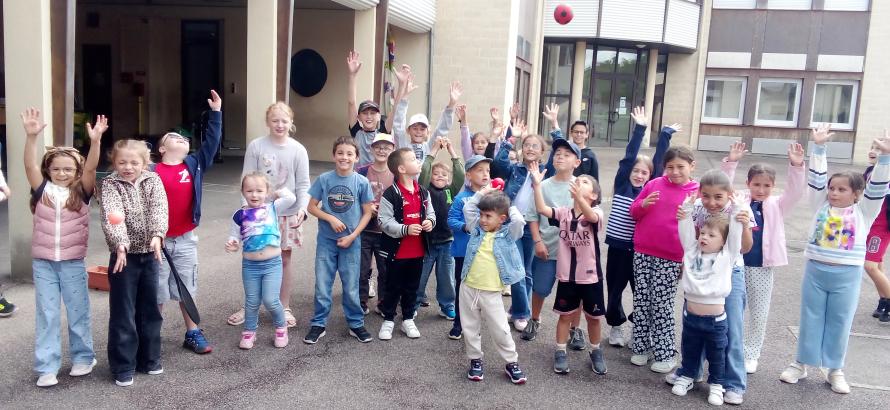 Les enfants de l'accueil de loisirs