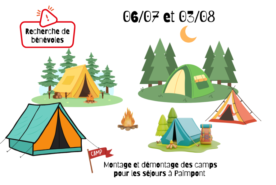 Bénévoles camps Paimpont