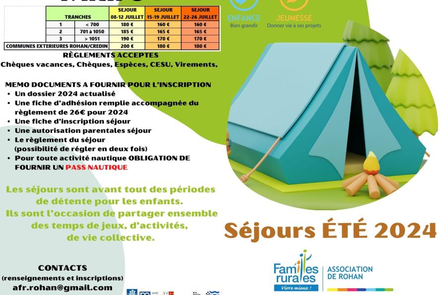 Séjours d'été 2024