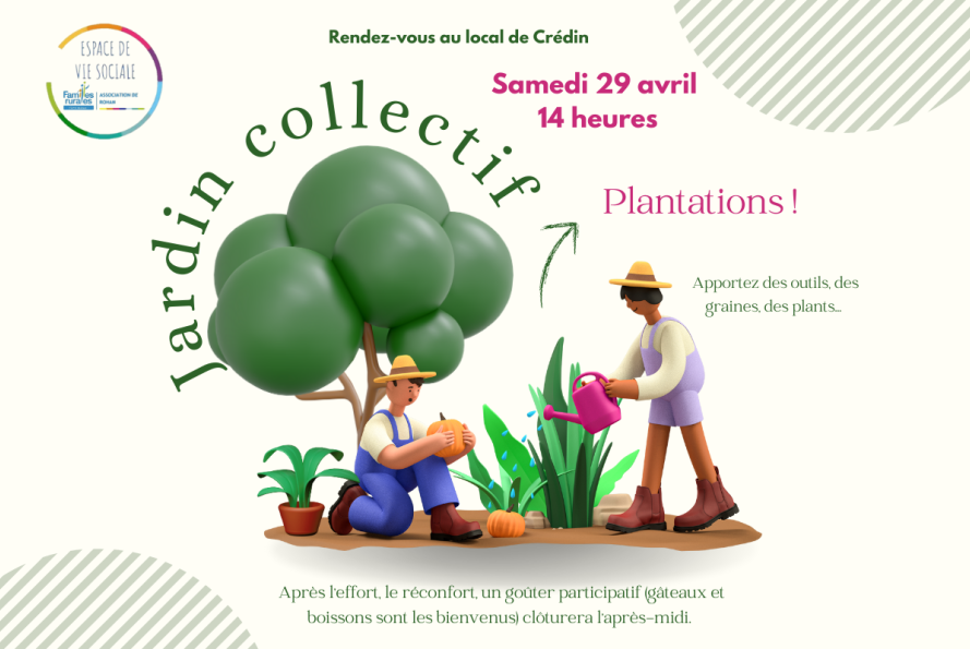 Affiche Plantations Jardin collectif
