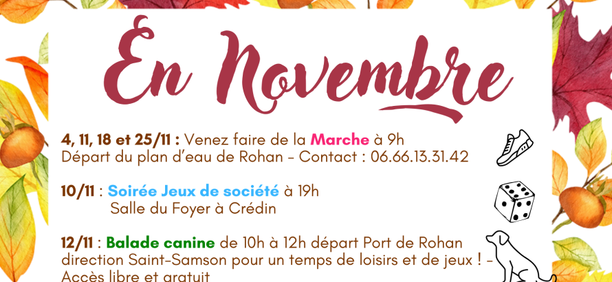 Programme de Novembre 2023