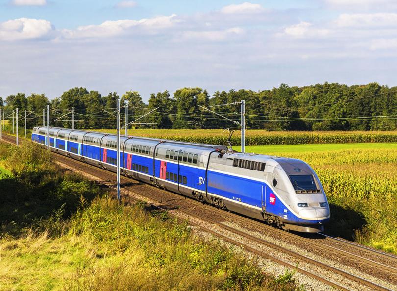 Train de la SNCF en circulation