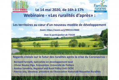 « Les ruralités d’après »: les territoires au cœur d’un nouveau modèle de développement.  