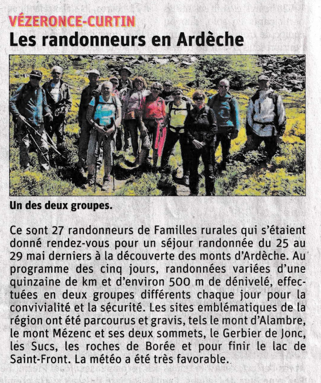 Article DL Séjour randonnée Ardèche mai 2022